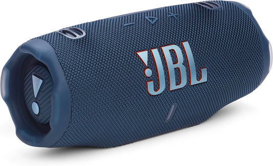 JBL Charge 6 - Portable Waterproof & Drop-Proof Bluetooth Speaker, Bold Pro Sound with AI Sound Boost, 28Hrs of Playtime, Built-in powerbank & Comes with a Sturdy/Removable Carrying Strap (Black)