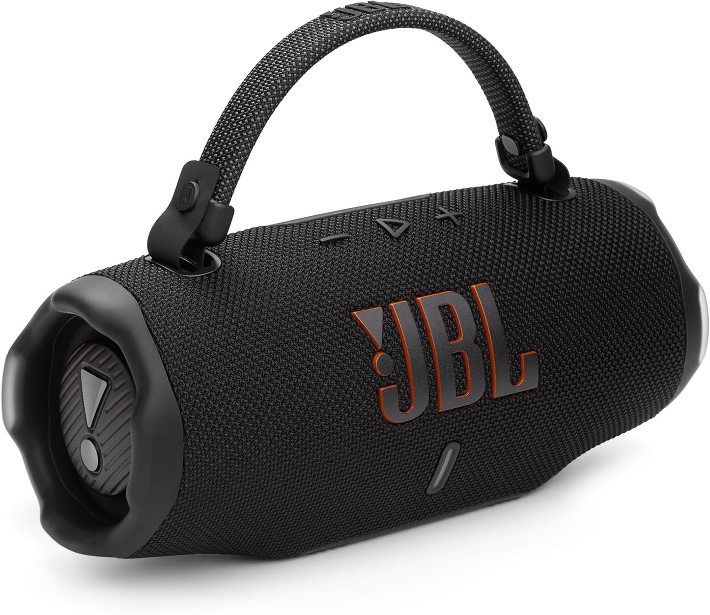 JBL Charge 6 - Portable Waterproof & Drop-Proof Bluetooth Speaker, Bold Pro Sound with AI Sound Boost, 28Hrs of Playtime, Built-in powerbank & Comes with a Sturdy/Removable Carrying Strap (Black)