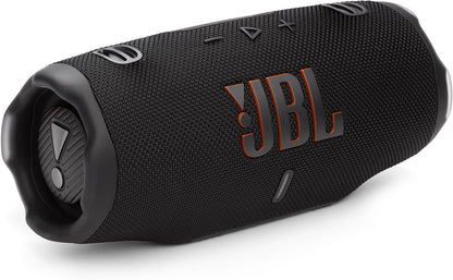 JBL Charge 6 - Portable Waterproof & Drop-Proof Bluetooth Speaker, Bold Pro Sound with AI Sound Boost, 28Hrs of Playtime, Built-in powerbank & Comes with a Sturdy/Removable Carrying Strap (Black)